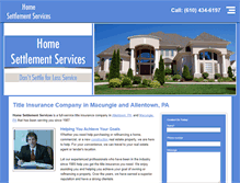 Tablet Screenshot of homesettlementservices.com